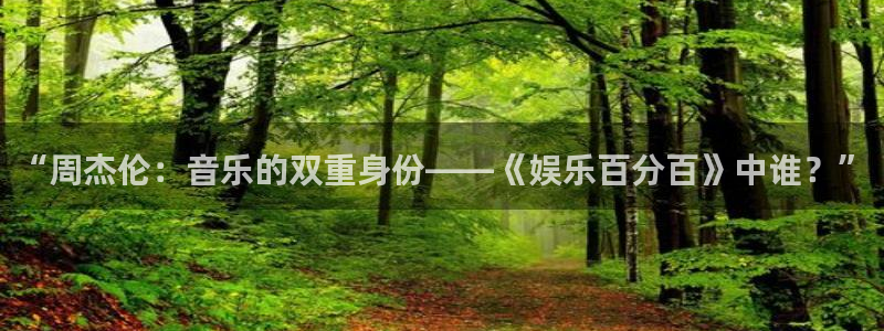 辉达平台有梦你就来：“周杰伦：音乐的双重身份——《娱乐百分百》中谁？”